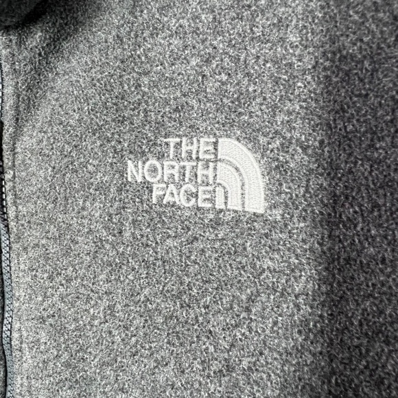 🏔️|•THE NORTH FACE•| Grey Fleece Full Zip Jacket Size Large - Picture 4 of 13